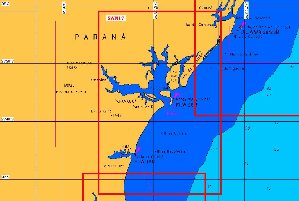 SAN17 TIPO: polígono 1. 25 02.000' S - 048 46.000' W 2. 25 02.000' S - 047 59.