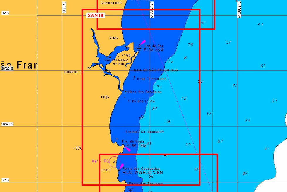 SAN18 TIPO: polígono 1. 25 58.000' S - 048 52.000' W 2. 25 58.000' S - 048 05.