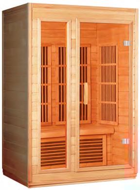 Infrared saunas heat penetrates the skin surface, thus being more efficient than a traditional sauna.
