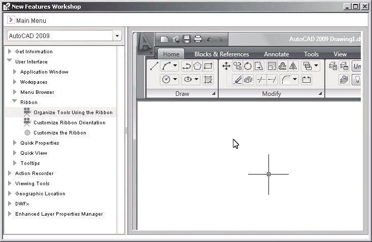 Capítulo 1. Conhecendo o AutoCAD 3 Figura 1.1: A tela de boas-vindas AutoCAD fornece acesso ao New Features Workshop Figura 1.