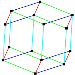 O dodecaedro rômbico pode ser construído com 4