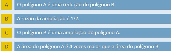 O item com melhor desempenho (72,8% respostas certas) foi indica qual dos gráficos traduz uma situação de proporcionalidade direta Geometria e Medida (GM) Neste domínio