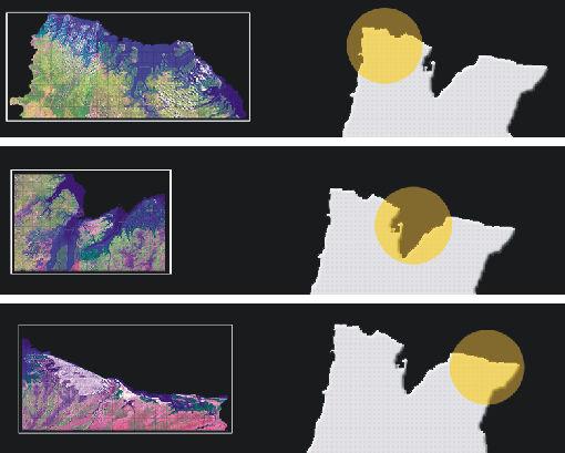 A B C Figura 2: Áreas do litoral maranhense: A. Litoral Ocidental; B. Golfão Maranhense; C. Litoral Oriental. 3. BIODIVERSIDADE 3.