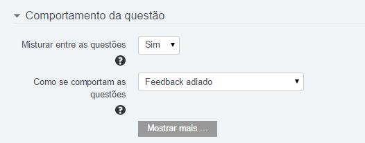 Nota mais alta a nota final é a nota mais alta obtida entre todas as tentativas. Nota média a nota final é a média entre as notas de todas as tentativas.