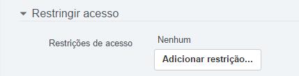 ou recurso apenas para um determinado grupo (turma). Caso queira utilizá-la, veja o tutorial de como restringir acesso.