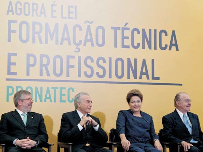 Notícias da Frente Notícias da Frente A Texto do Pronatec acata ideia do projeto do deputado Laercio presidente Dilma Rousseff sancionou em 26 de outubro, em cerimônia no Palácio do Planalto, o