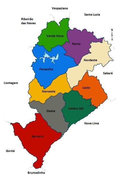 4.1 - Caracterização do local de estudo 4- MATERIAL E MÉTODOS Belo Horizonte, a capital do estado de Minas Gerais, inaugurada no ano de 1897, localizase na região centro sul do estado e apresenta uma