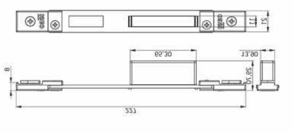 800 TESTA SUP/INF x97 P/ FECHADURA PERFORMA (Pr.) 800 TESTA CENTRAL x7 P/ FECHADURA PERFORMA (Pr.