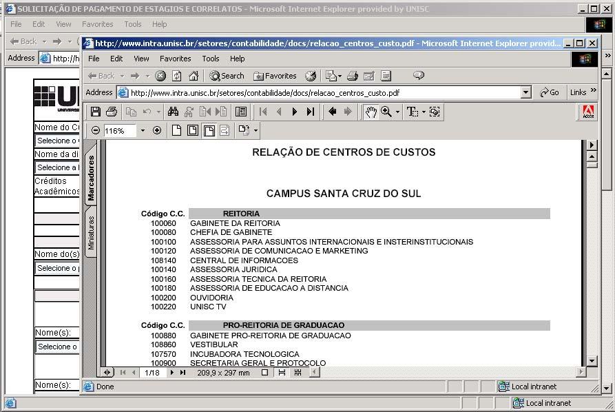 - Selecionando a disciplina: aparece o nome e código da disciplina conforme o ano/período informado, a turma que foi oferecida, créditos acadêmicos e créditos financeiros, número de alunos