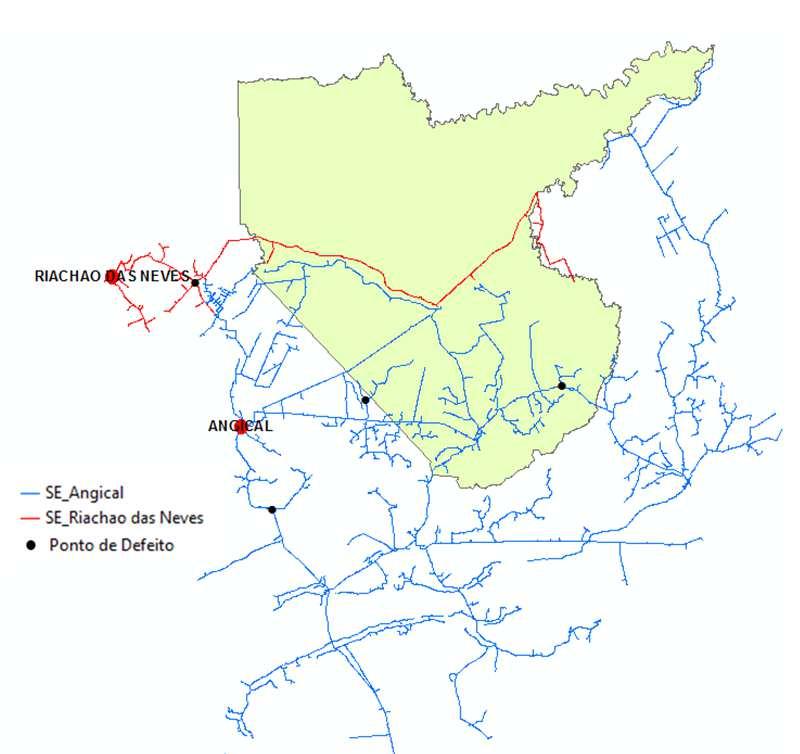 Figura 7: Mapa geoelétrico, Rede de