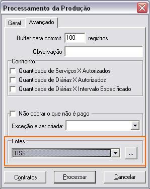 A lista pode ser informada no momento do processamento ou pode ter sido previamente definida e gravada em um arquivo.