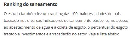 internações por infecções gastrintestinais no país; O custo de uma internação por infecção