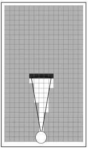 26 A Figura 2(b) ilustra um mapa de grid de ocupação construído em um cenário real através da utilização do algoritmo Occupancy Grid Mapping apresentado na Tabela 1.