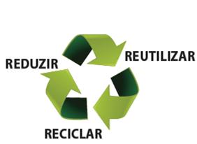 reduzindo o seu consumo, reutilizando-os e reciclando-os.