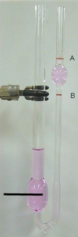 Tensão Superficial O comportamento de um líquido fluindo através de um capilar está relacionado à sua viscosidade A viscosidade, η, pode ser medida com base no tempo de escoamento de um líquido em um