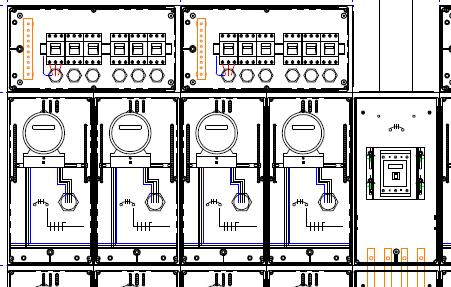 2.2. Conjunto Modular com Dispositivos de Proteção instalado em caixa adicional A soma das secções padronizados dos condutores deverá ser igual ou menor que 700.