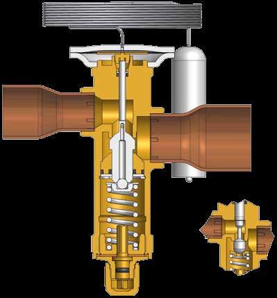 TGE Válvulas de expansão termostática As válvulas de expansão termostática dedicadas TGE foram especialmente projetadas para grandes