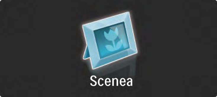3.7 Scenea 1/3 Com Scenea, pode definir uma fotografia como "imagem de fundo" do seu ecrã. Utilize qualquer fotografia da sua colecção.