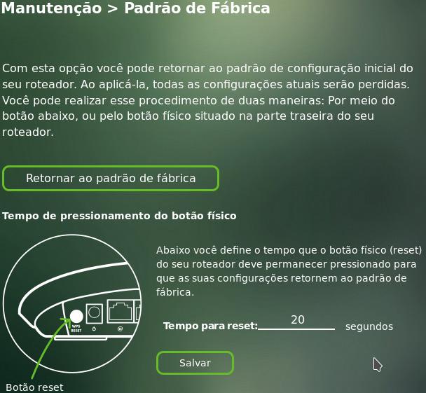 3.8. Manutenção Atualização de firmware Para atualizar o firmware de seu roteador, você deve acessar o menu Manutenção>Atualizar.