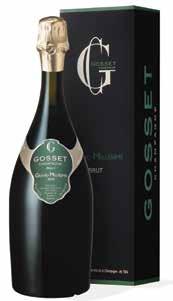 Gosset Blanc de Blancs Brut 0,75L 12% Caixa 6 Brut 1,5L 12% Caixa 1 96/100 PONTOS Tyson Stelzer Champagne guide 2014 (Austrália) 94 PONTOS Wine Spectator 11/2013 (EUA) 96/100 PONTOS