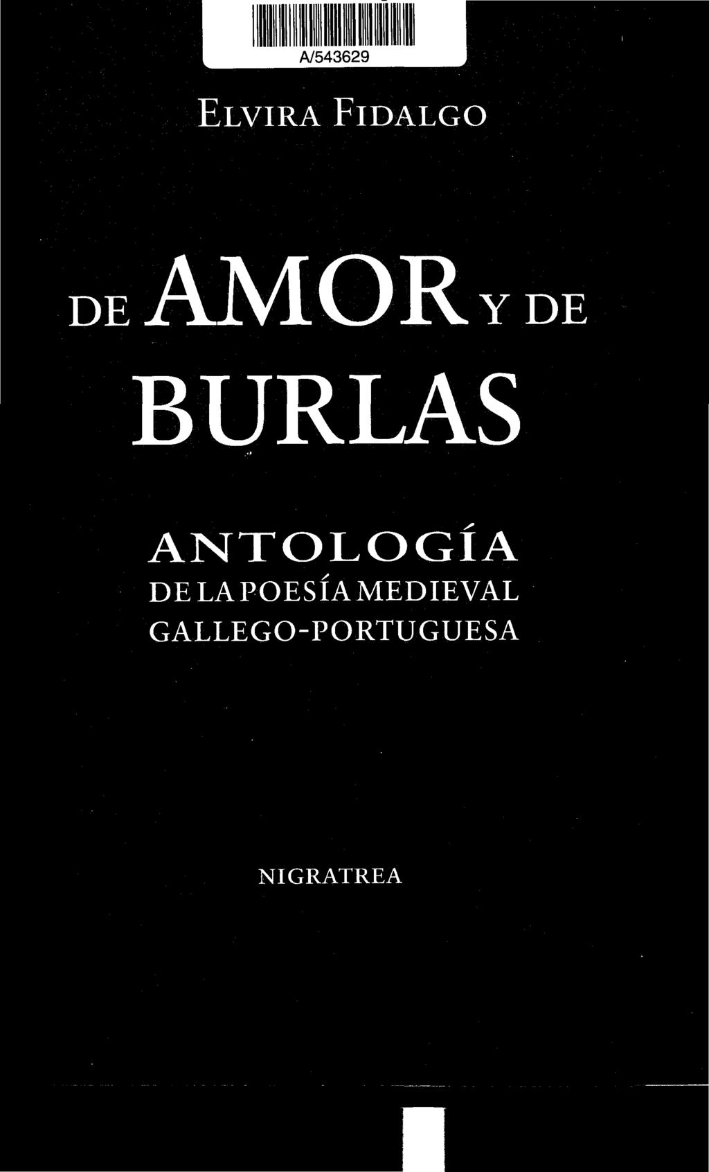 A/543629 ELVIRA FIDALGO AMORY BURLAS ANTOLOGÍA