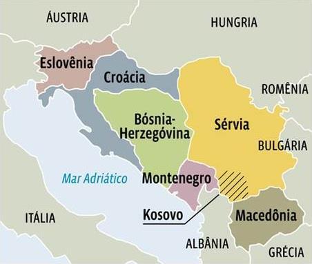 Kosovo (Sérvia) Kosovo declarou sua independência da Sérvia em 2008, é reconhecido por vários países, mas não é membro da ONU.