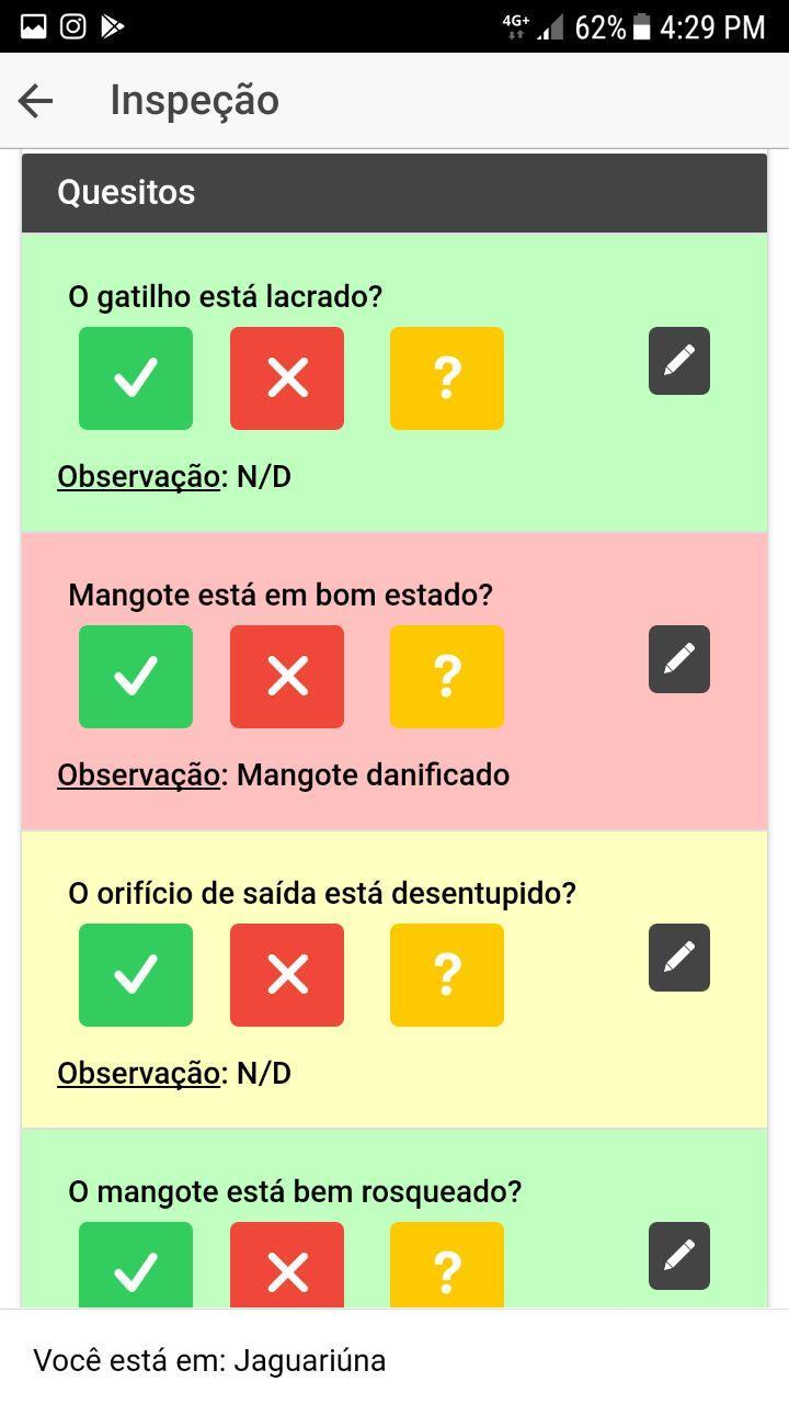 VANTAGENS WS INSPECT Exporta todo o banco de dados em.xls Exporta todas as inspeções e relatórios em.pdf Importa equipamentos em massa. Gera todos os relatórios em.