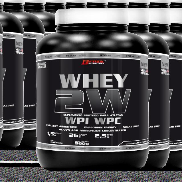 WHEY 2W WHEY 2W é uma forma de suplemento que combina duas variações da proteína do leite: Proteína isolada do soro do leite (W.P.I.