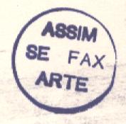 Paulo Bruscky Hoje, a Arte é este Comunicado (1973) Bruscky também utilizou a rede de Arte Correio para divulgar sua Fax Performance, criando também o carimbo Assim se Fax Arte.