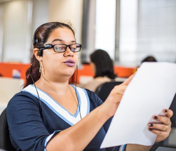 Investimento em acessibilidade Acessibilidade arquitetônica sendo pensada em todos os escritórios. O de São Paulo já é referência para todos os tipos de deficiências.