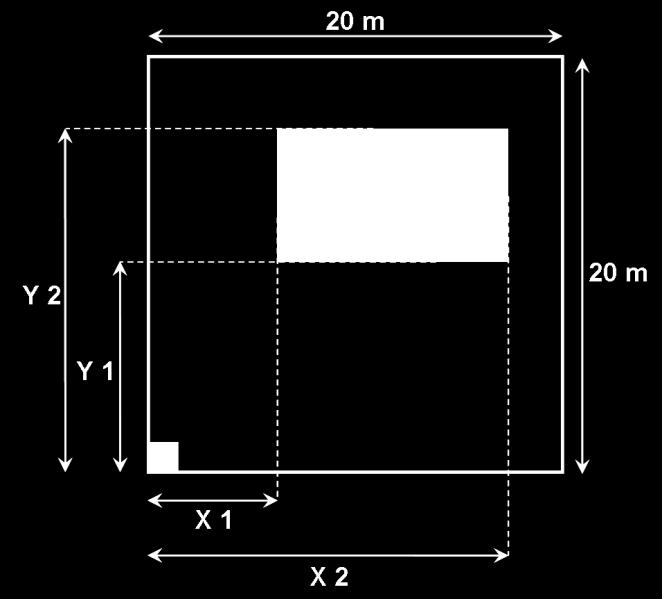 26 Figura 2 Esquema mostra a base para a construção do sistema de coordenadas x e y para as árvores dominantes em