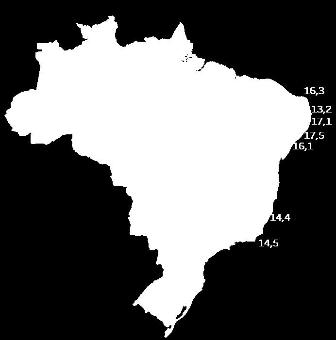 No recorte estadual, a Bahia registrou, no primeiro trimestre do ano, a maior taxa de desemprego (18,6%), seguida pelo Amapá (18,5%) e Amazonas (17,7%). As Fonte: Pnad Contínua, IBGE.