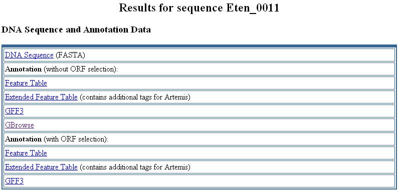 The Eimeria Transcript Database