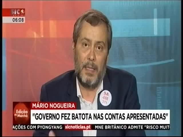 governo, é um valor errado e que o executivo está a manipular as contas.