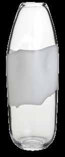 vaso delano transparente com branco