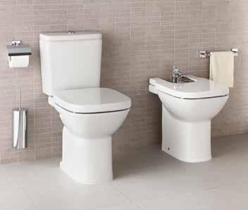 sua ampla gama de lavatórios com medidas compactas adequam-se aos espaços mais reduzidos.