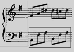 Exemplo 13: Concerto BWV 592-1º mov., c. 118.