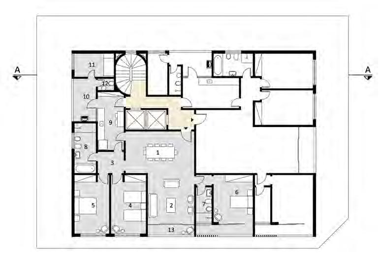 1:250 2 1 2 apto. 2 dorm. - 96 m² apto. 2 dorm. - 113 m² 1 - sala de jantar 2 - sala de estar 3 - dorm. casal 4 - dorm.