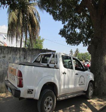 No distrito de Buzi, Sofala, uma viatura de marca Toyota Hilux, D4D cor cinzenta (na imagem), com a matrícula AEG 485 MP, afecta aos Serviços Distritais das Actividades Económicas, foi mobilizada