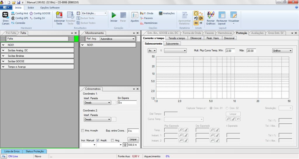 3.2 Configurando os Ajustes Figura 12 Ao abrir o software a tela de Ajustes abrirá automaticamente (desde que a opção