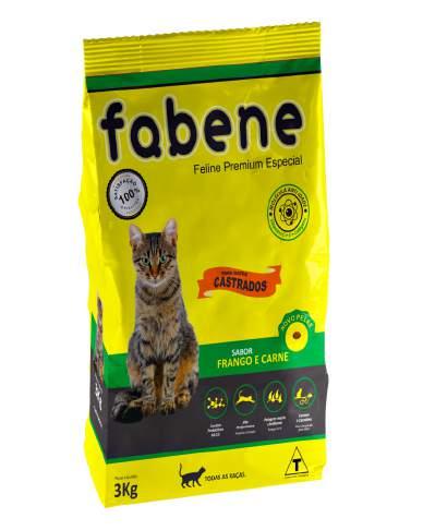 Boetim Técnico Descrição: Aimento para Gatos FABENE FELINE CASTRADOS Feine Premium Especia FABENE FELINE CASTRADOS é um aimento competo indicado para gatos castrados de todas as idades.