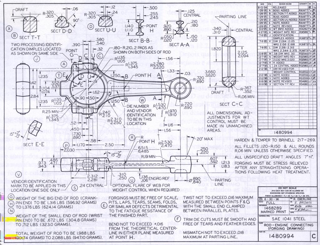 a montagem e sub-montagens exibindo todas as pec as padronizadas e na o padronizadas num u nico desenho; um desenho com a lista de pec as e materiais; Todas as folhas de engenharia sa o construidas