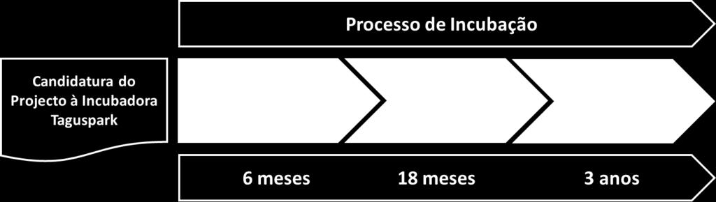 6. MODELO DE INCUBAÇÃO O modelo de incubação adotado contempla o apoio de projetos empresariais de base científica e/ou tecnológica em três momentos distintos e complementares: (i) a fase da ideia e