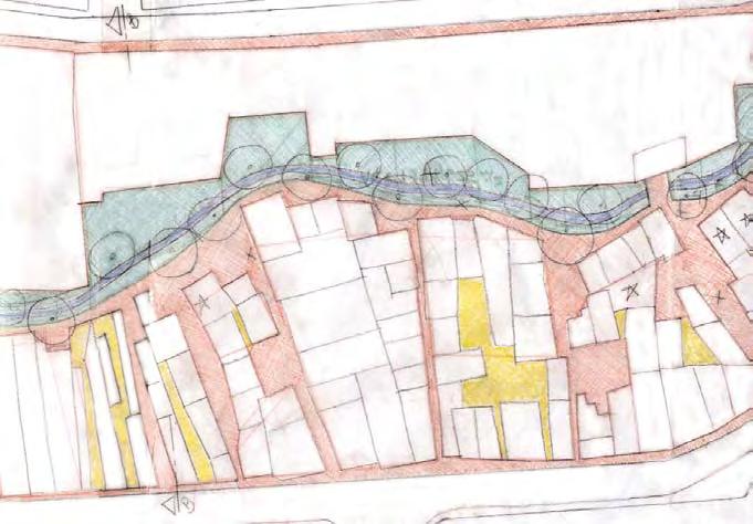 Proposta 2 - manutenção do tecido urbano existente e criação de um