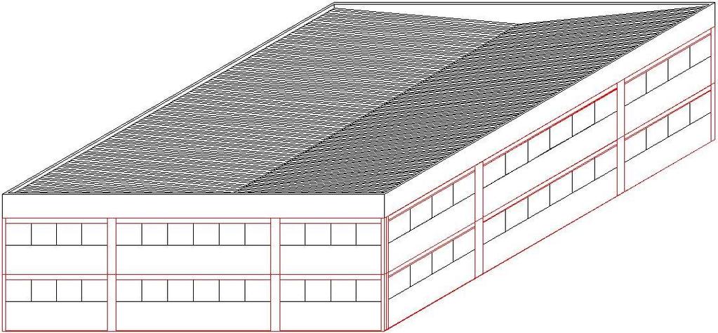 3 Figura 8 Perspectiva dos dois últimos pavimentos do edifício com estrutura adaptada em aço.
