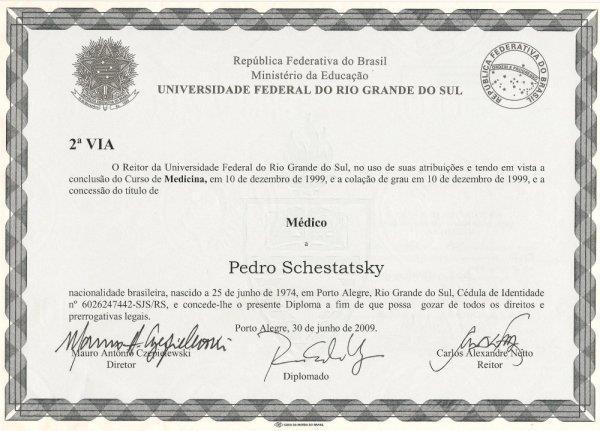 11. Diploma da graduação; A cópia do diploma de graduação deverá ser frente e verso, não pode haver cortes.