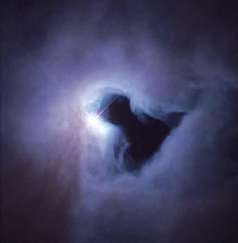 estrelas Nebulosas de reflexão Nuvens de poeira junto a