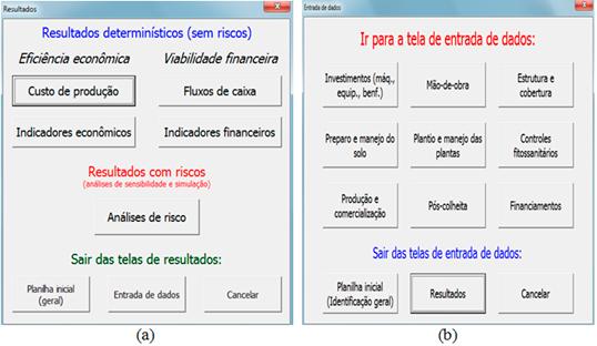 GestFrut_Amora: Sistema para Avaliações Econômico-financeiras da Produção de Amora 9 A última tela de entrada de dados é a que trata de financiamentos (Figura 14).
