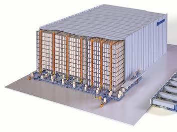 Cargas paletizadas X Armazéns automáticos para paletes Elevada produtividade nos processos de entrada e saída