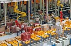 Integra os processos de abastecimento das linhas de produção armazenando produtos e fazendo a sua posterior expedição.